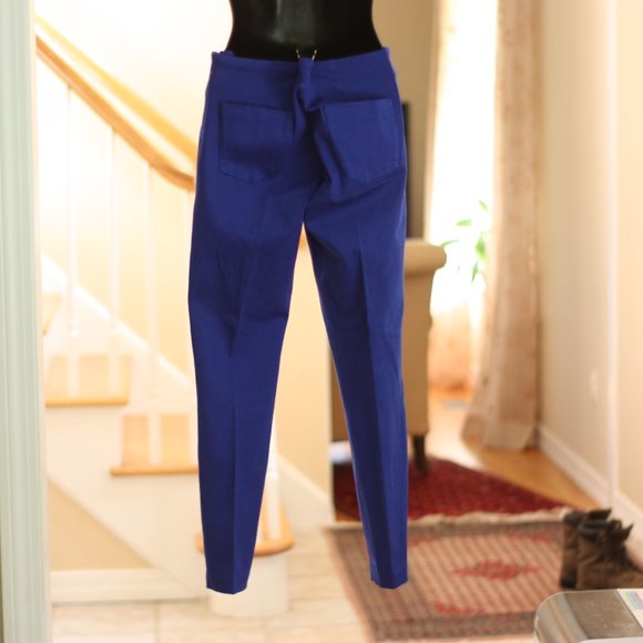 J BRAND for INTERMIX Solid Cobalt Blue Skinny Pant - Picture 2 of 5